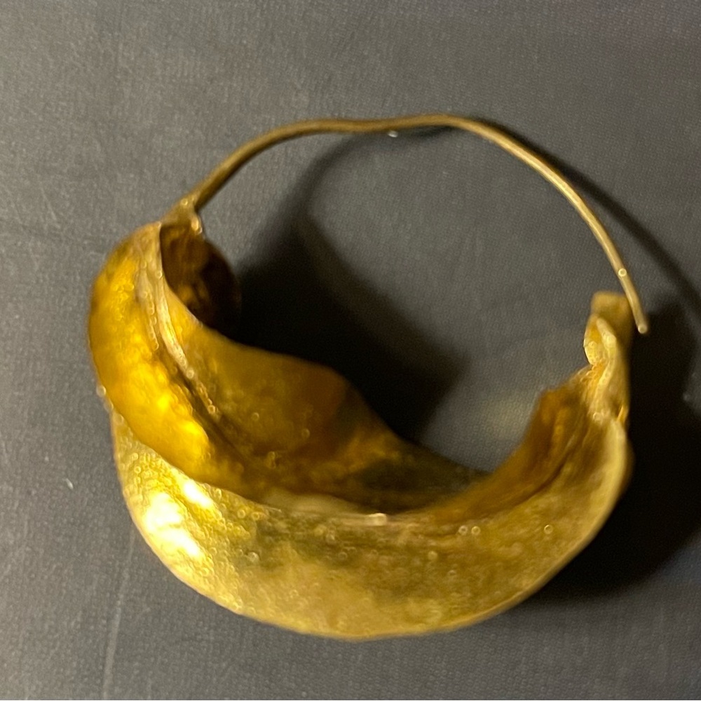 Gold Plated African Hoop Earrings! Great gift!